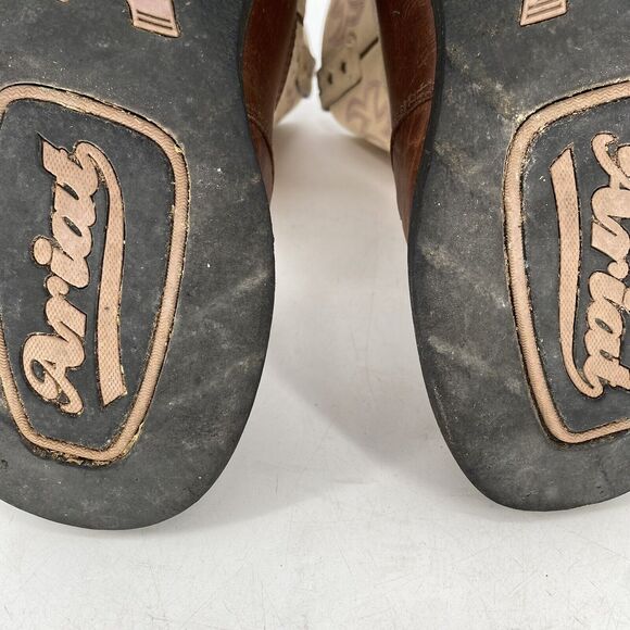 Ariat Fatbaby Western Cowboy Boots Brown Leather Women's Size 9 - Picture 8 of 10